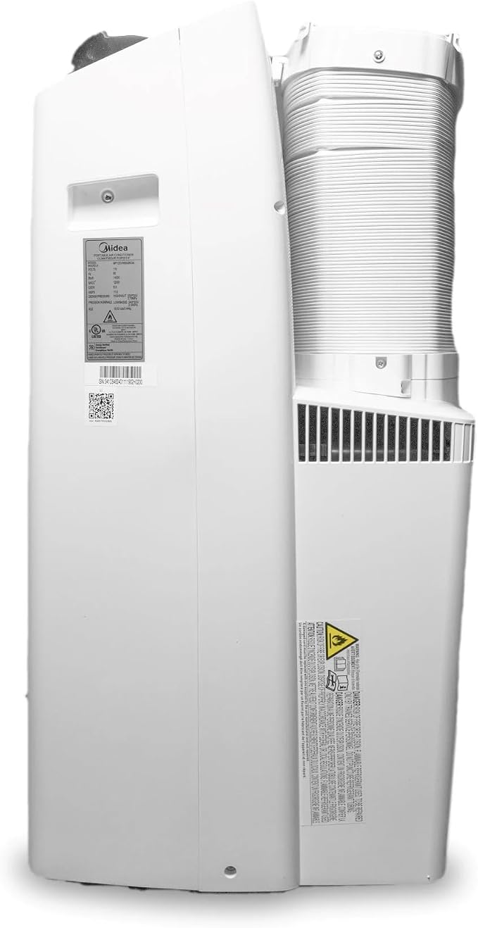 Duo 14,000 BTU (12,000 BTU SACC) High Efficiency Inverter Quiet Portable Air Conditioner,with Heat up to 550 Sq. Ft.,white