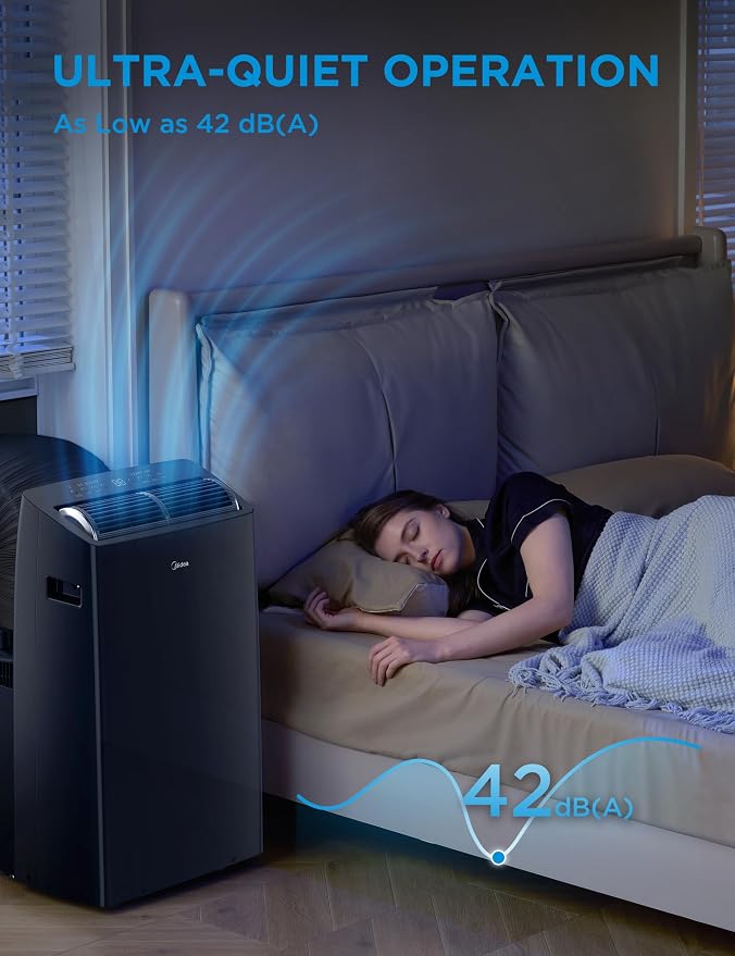 Duo 14,000 BTU (12,000 BTU SACC) High Efficiency Inverter Ultra Quiet Portable Air Conditioner, with Heat up to, alternate