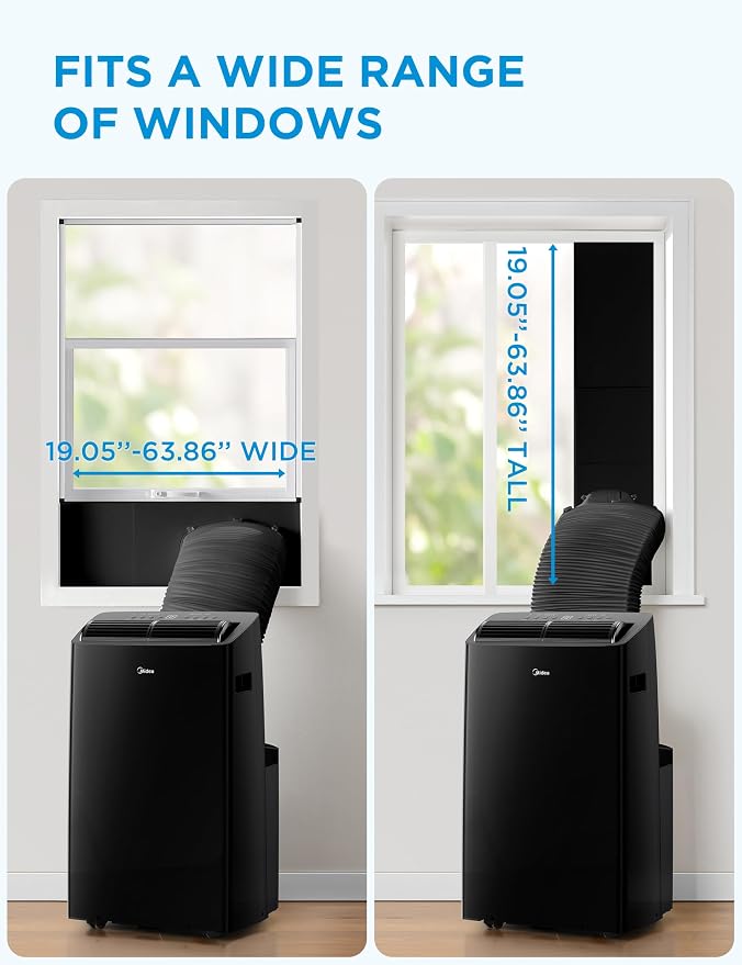 Duo 14,000 BTU (12,000 BTU SACC) High Efficiency Inverter Ultra Quiet Portable Air Conditioner, with Heat up to, alternate