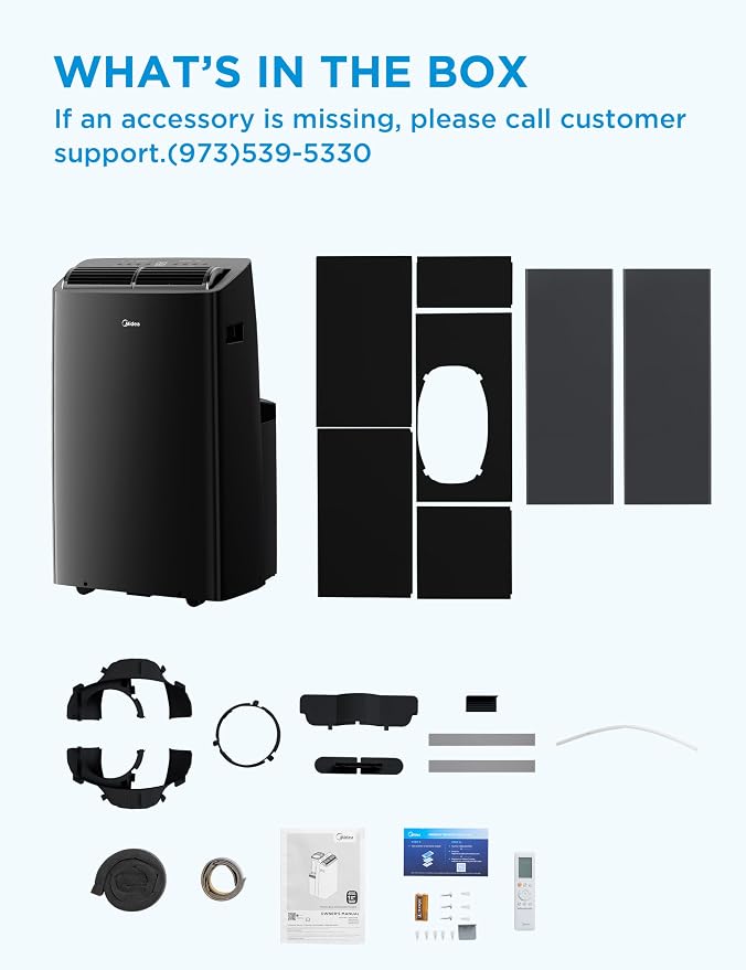Duo 14,000 BTU (12,000 BTU SACC) High Efficiency Inverter Ultra Quiet Portable Air Conditioner, with Heat up to, alternate