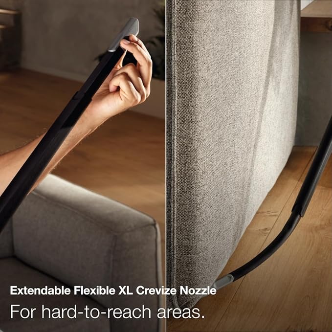 Duoflex Total comfort Vacuum Cleaner, Cordless and Bagless Multi-Use, Multi-Floor Flexible Stick Vacuum with 4 Attachable