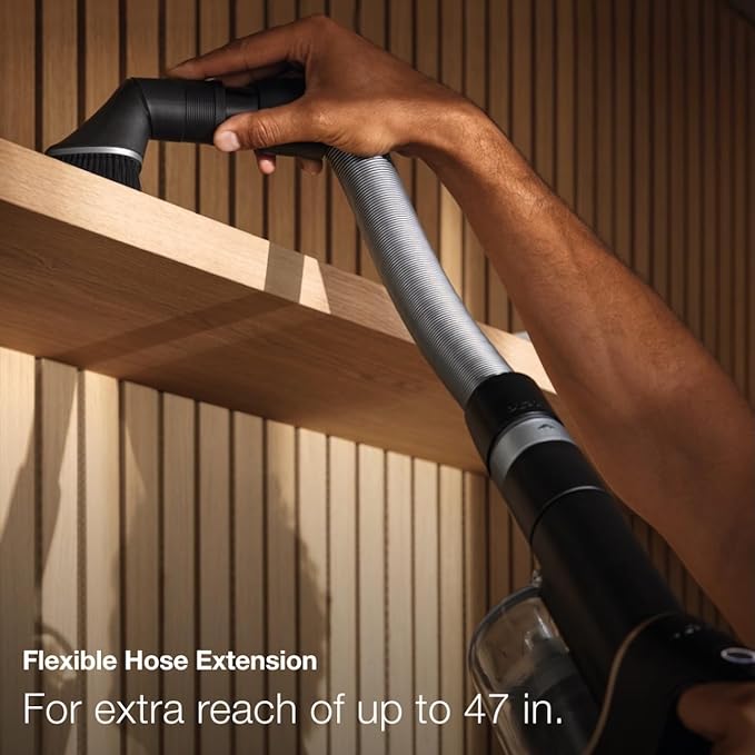 Duoflex Total comfort Vacuum Cleaner, Cordless and Bagless Multi-Use, Multi-Floor Flexible Stick Vacuum with 4 Attachable