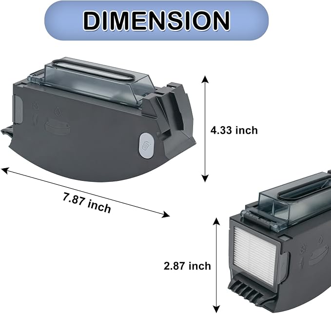 Dust bin Box Replacement for Roomba i3 i3+ i4 i4+ i6 i6+ i7 i7+ i8 i8+ E5 E6 E7 J7 Vacuum Cleaners Dust Bin Collector