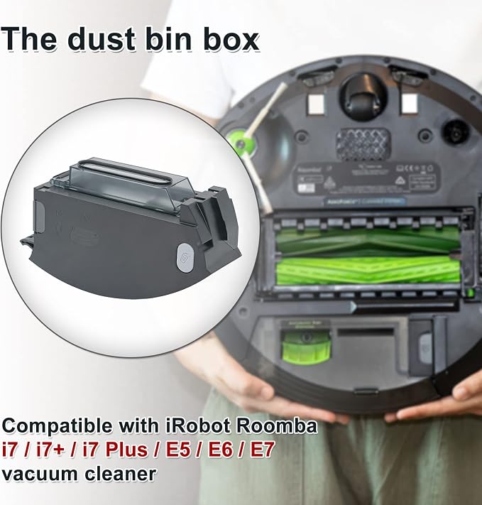 Dust bin Box Replacement for Roomba i3 i3+ i4 i4+ i6 i6+ i7 i7+ i8 i8+ E5 E6 E7 J7 Vacuum Cleaners Dust Bin Collector