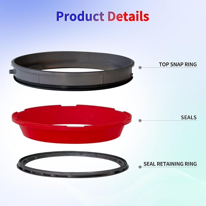 Dust Bin Fixed Sealing Ring Replacement Parts Compatible with V11 Cordless Vacuum Cleaner,Dust Bucket Accessories