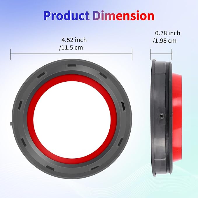 Dust Bin Fixed Sealing Ring Replacement Parts Compatible with V11 Cordless Vacuum Cleaner,Dust Bucket Accessories