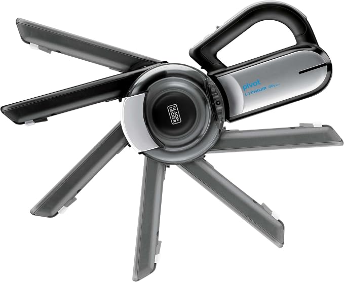 dust buster PIVOT VAC Handheld Vacuum Cordless, Car Vacuum Portable Rechargeable, Extendible Crevice Tool and 200 Degree