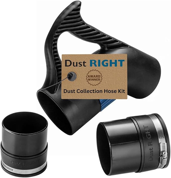 Dust Right Dust Collector Accessories Kit Includes Quick Change Floor Sweep, Quick Change Handle, Extension