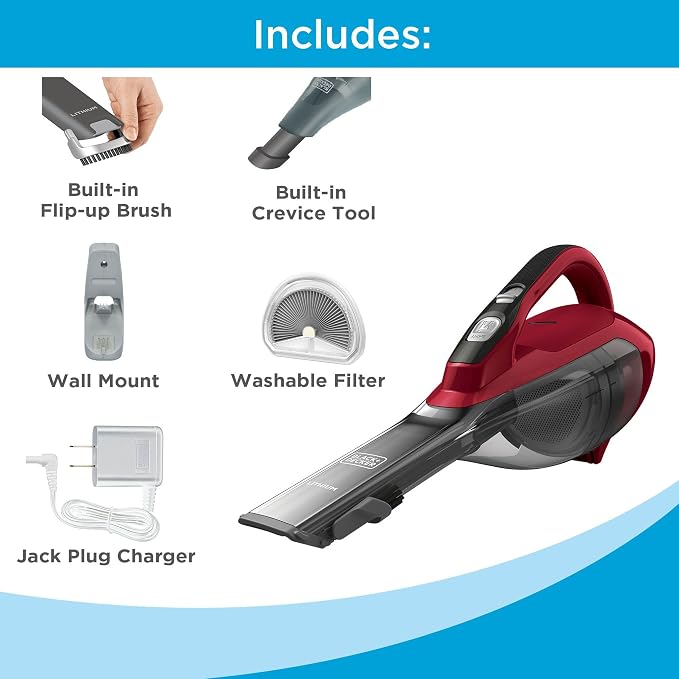 dustbuster AdvancedClean Cordless Handheld Vacuum, Home and Car Vacuum (HLVA320J26), alternate product view 10