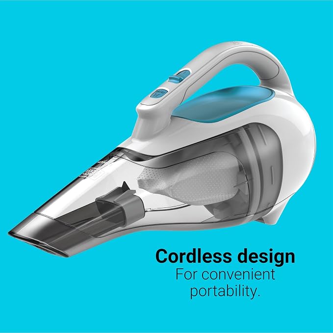 dustbuster Cordless Handheld Vacuum, Portable Vacuum for Car and Home Rechargeable, Powerful Suction, Wide Mouth