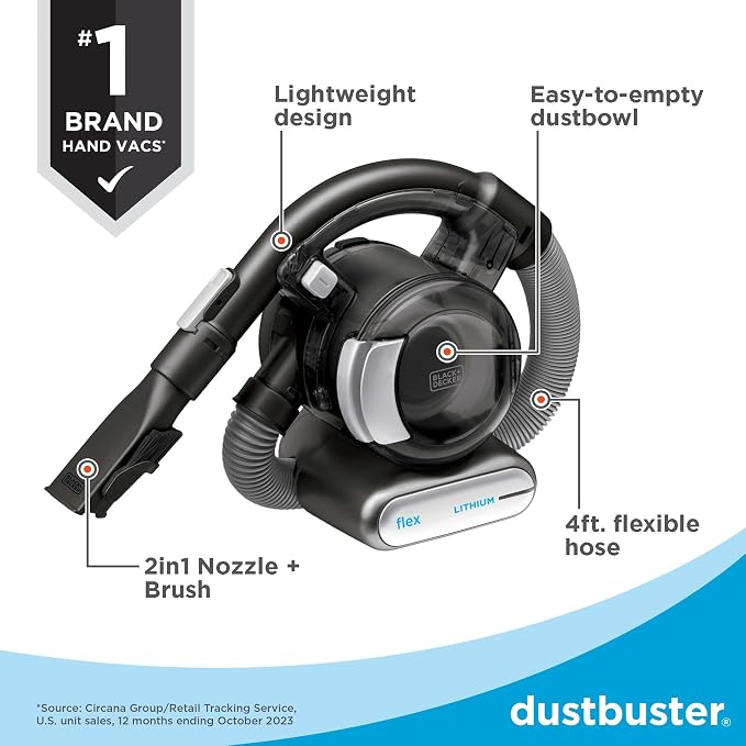 dustbuster FLEX Cordless Handheld Vacuum, Home, Pet and Car Vacuum (BDH2020FL), alternate product view 3