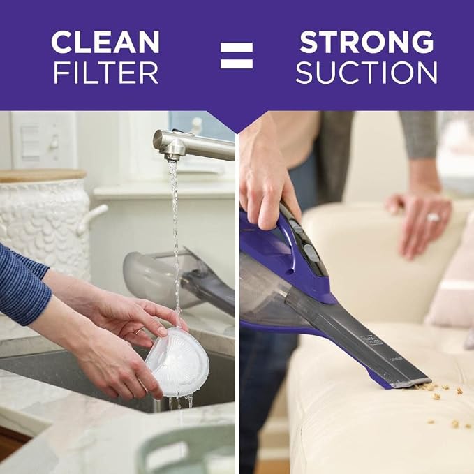 dustbuster furbuster AdvancedClean Cordless Pet Handheld Vacuum, Home and Car Vacuum (HLVA325JP07), alternate product view 2