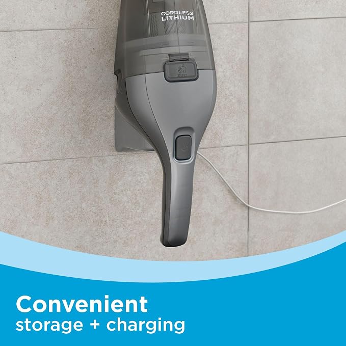 dustbuster Handheld Vacuum, 8V Cordless, Hand Vacuum for Quick Cleanup with Crevice Tool and Washable Filter (HNVC220BCZ01)