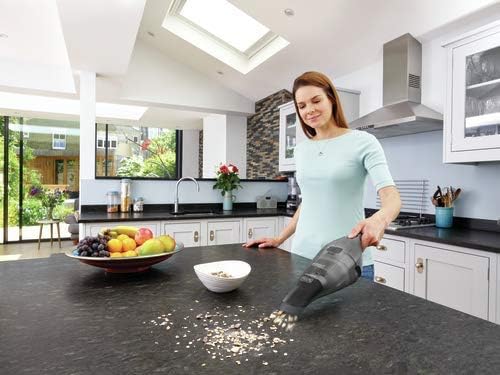 dustbuster Handheld Vacuum, 8V Cordless, Hand Vacuum for Quick Cleanup with Crevice Tool and Washable Filter (HNVC220BCZ01)