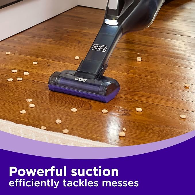 dustbuster Reveal Pet Hair Vacuum, Hand Held Vacuum Cordless Portable for Home and Car, Rechargeable, LED Light, Powerful