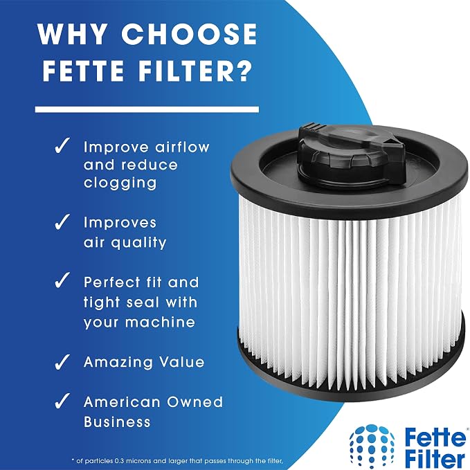 DXVC4001 HEPA Filter Compatible with DXV04T DXV05P DXV05S DXV08S DXV06G Wet Dry Shop Vacuums., alternate product view