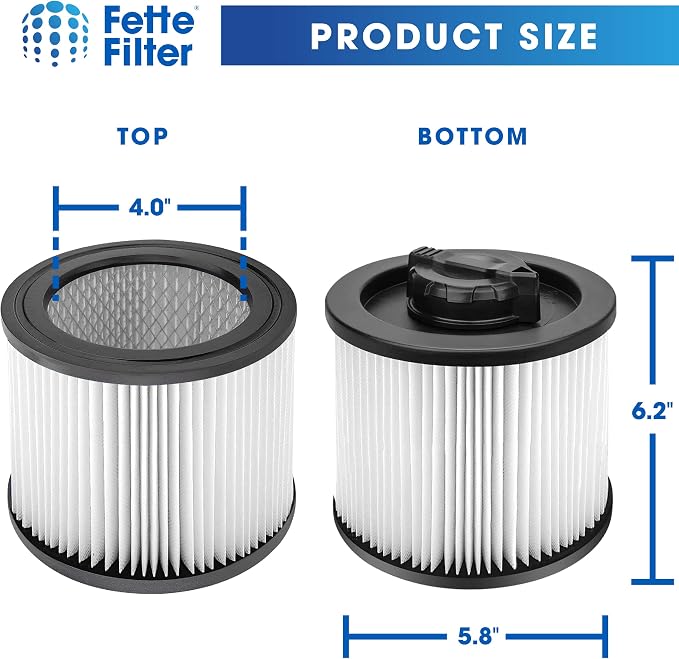DXVC4001 HEPA Filter Compatible with DXV04T DXV05P DXV05S DXV08S DXV06G Wet Dry Shop Vacuums., alternate product view