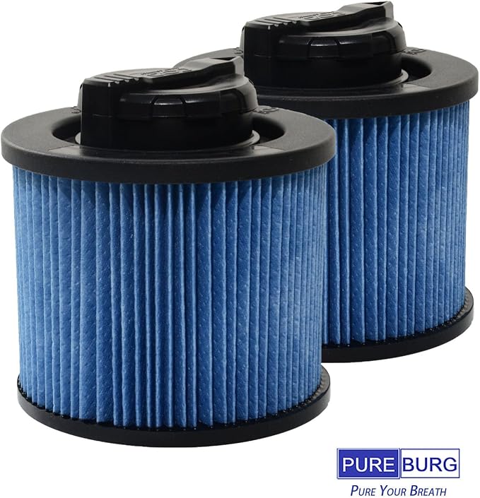 DXVC4002 Cartridge Filter Compatible with DXV04T DXV05P DXV05S DXV08S DXV06G 4 Gallon Wet & Dry Shop Vacuum,2-Pack