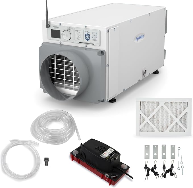 E070W Smart Wi-Fi Crawl Space Dehumidifier, 70-Pint Commercial Whole-House Dehumidifier for Basement, product image