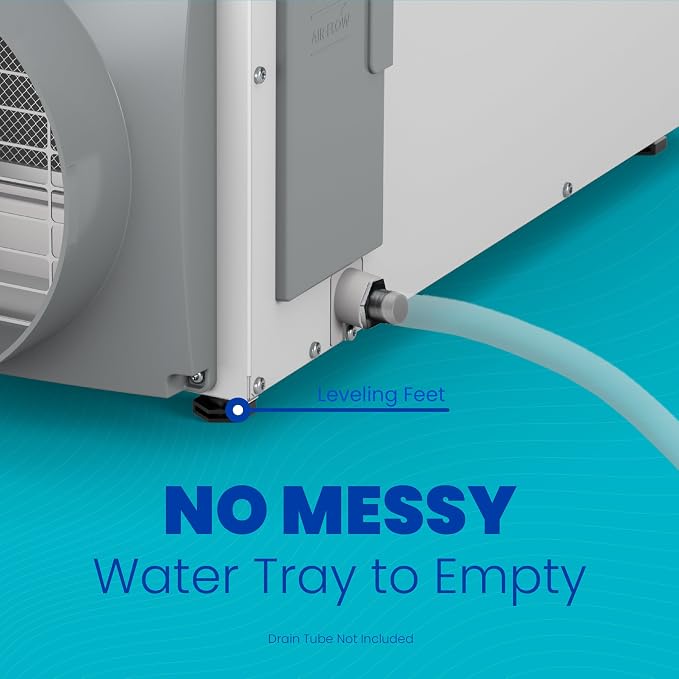 E080 Whole House Dehumidifier for Basement & Crawl Space – 80-Pint High-Capacity Commercial Dehumidifier for Homes Up to