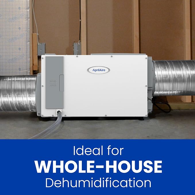 E080 Whole House Dehumidifier for Basement & Crawl Space – 80-Pint High-Capacity Commercial Dehumidifier for Homes Up to