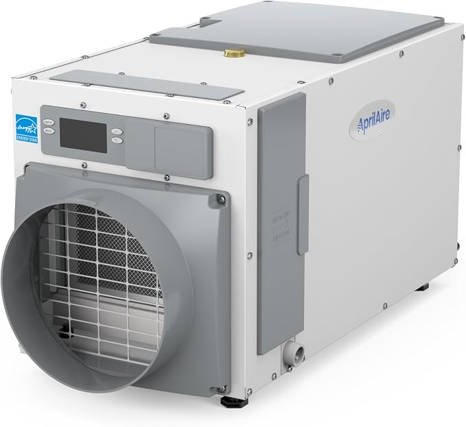 E100 Pro 100-Pint Whole-House Dehumidifier, Energy Star Certified, Commercial-Grade Whole-Home Dehumidifier for Basement