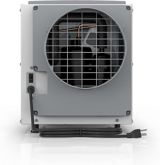 E100 Pro 100-Pint Whole-House Dehumidifier + Model 76 Wall Mount Control, Commercial-Grade Dehumidifier for Basement