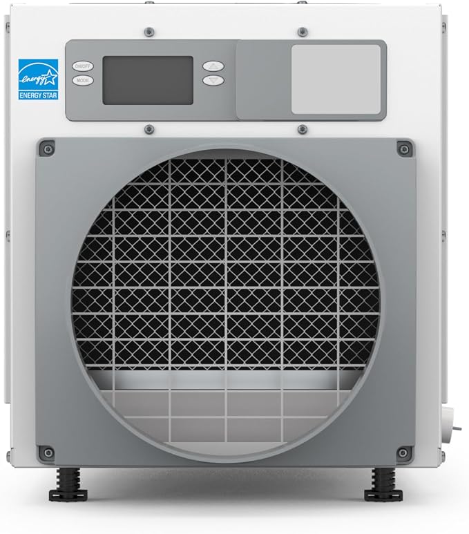E100 Whole House Dehumidifier for Basement & Crawl Space – 100-Pint High-Capacity Commercial Dehumidifier for Homes Up to