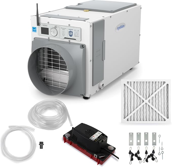 E100W Smart Wi-Fi Whole-House Dehumidifier 100-Pint ENERGY STAR Commercial Dehumidifier for Basement, product image