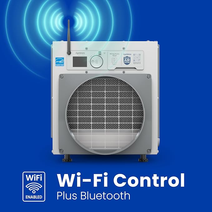 E100W Smart Wi-Fi Whole-House Dehumidifier 100-Pint ENERGY STAR Commercial Dehumidifier for Basement, alternate product view