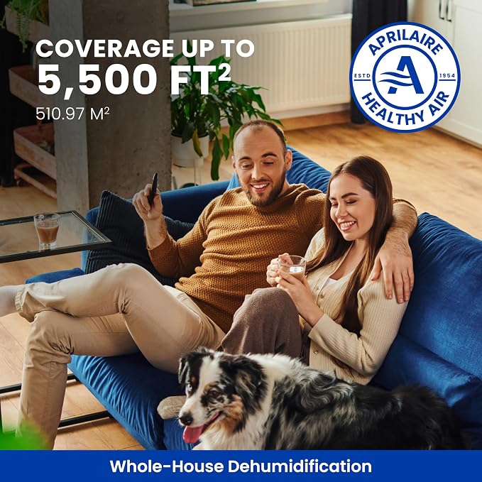 E100W Smart Wi-Fi Whole-House Dehumidifier 100-Pint ENERGY STAR Commercial Dehumidifier for Basement, alternate product view