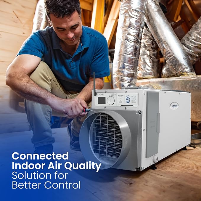 E100W Smart Wi-Fi Whole-House Dehumidifier 100-Pint ENERGY STAR Commercial Dehumidifier for Basement, alternate product view