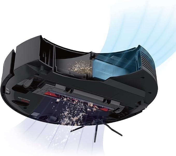 E4 Robot Vacuum Cleaner, Smart Navigation Robotic Vacuum, 2000Pa Strong Suction, 200 min Runtime, Self-Charging, APP Control