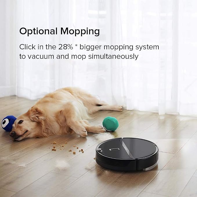 E4 Robot Vacuum Cleaner, Smart Navigation Robotic Vacuum, 2000Pa Strong Suction, 200 min Runtime, Self-Charging, APP Control
