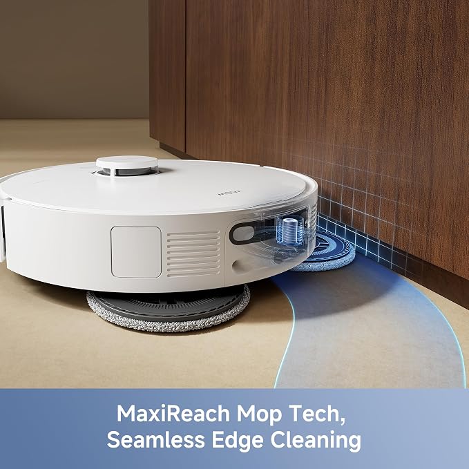 E40 Ultra Robot Vacuum and Mop, 19,000Pa Suction, Extenable & Liftable Mop, All-in-One Station, Auto-Empty, Auto Washing &