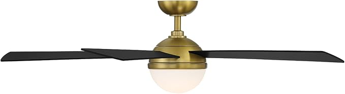 Eclipse 5-Blade Aluminum Smart Ceiling Fan in Brass/Matte Black, alternate product view 6