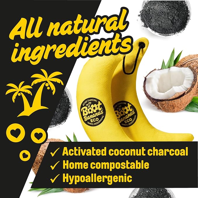 Eco Travel Deodorisers | Light Weight, Sustainable, Reusable Sports Shoe & Glove Deodorizer Odour Neutralizer &, alternate