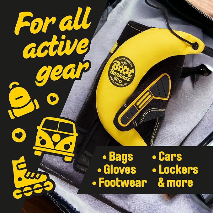 Eco Travel Deodorisers | Light Weight, Sustainable, Reusable Sports Shoe & Glove Deodorizer Odour Neutralizer &, alternate