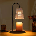 Electric Candle Lamps Warmer with Dimmer Adjustable Height Timer Lamp Candles Warmers Glass Vintage, product image