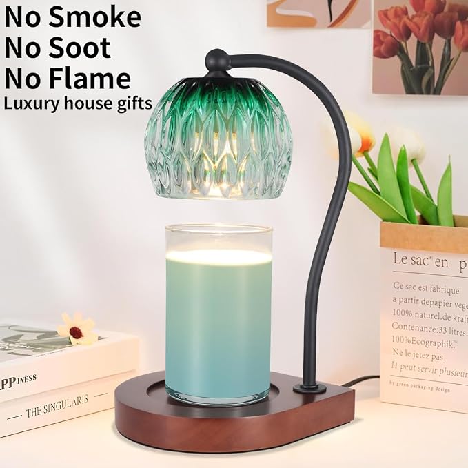 Electric Candle Warmer Lamp with Timer&Dimmable for Jar Scented Candles, alternate product view 5