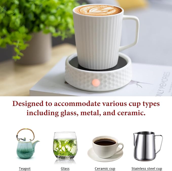 Electric Large Candle Warmer Plate - Ceramic Candle Wax Warmers for Jar Candles, alternate product view 6