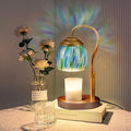 Elegance Candle Warmer Lamp - Winter-Themed Height-Adjustable Home Decor with Timer, 4 Dimmer Settings & Jar Candle