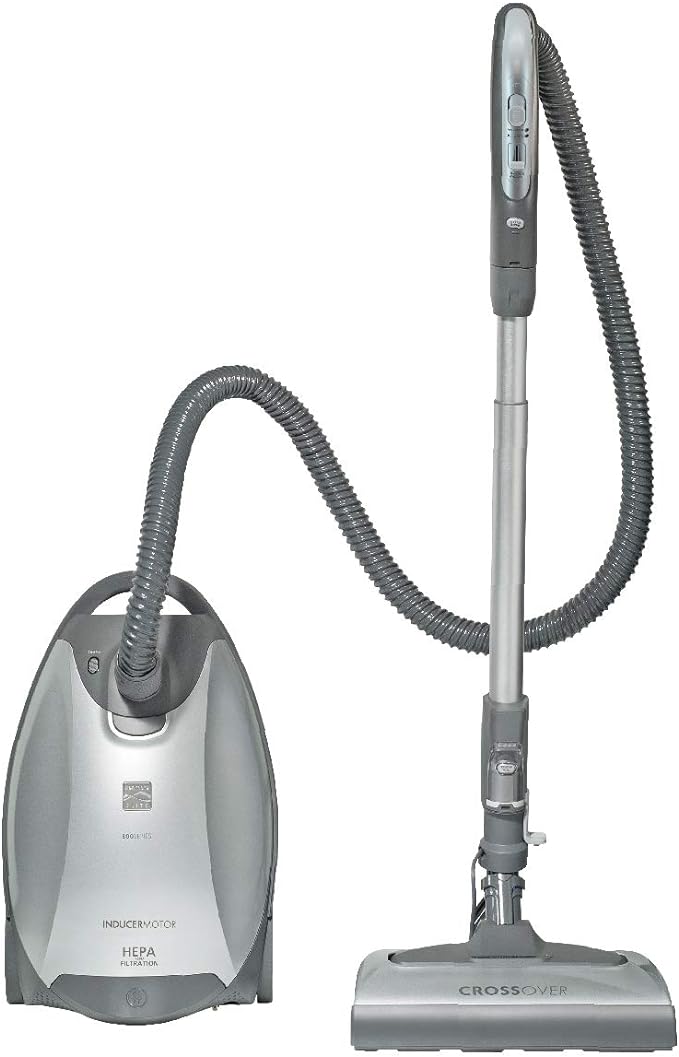Elite 21814 Pet Friendly CrossOver Lightweight Bagged HEPA Canister Vacuum with Pet PowerMate, Extended Telescoping Wand