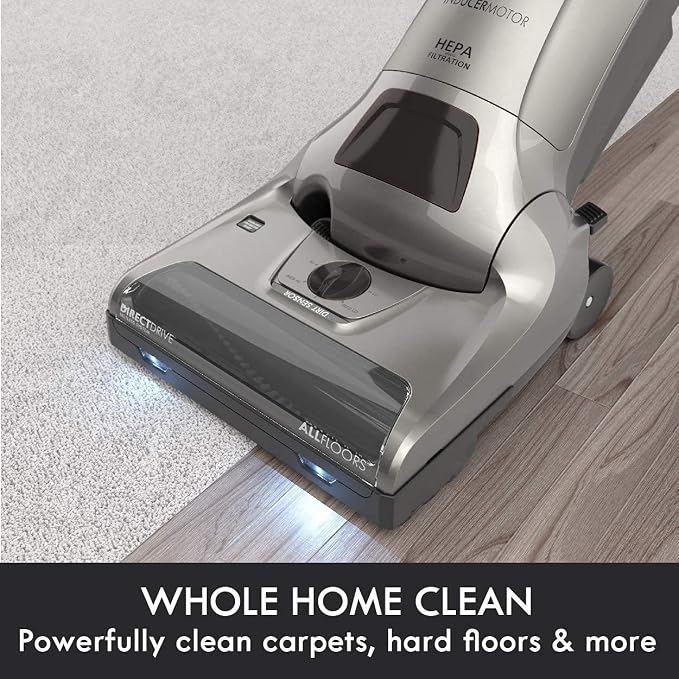 Elite 31150 Pet Friendly Bagged Upright Beltless Vacuum w/Pet Handi-Mate, Triple HEPA, 3D Inducer Motor, Telescoping Wand