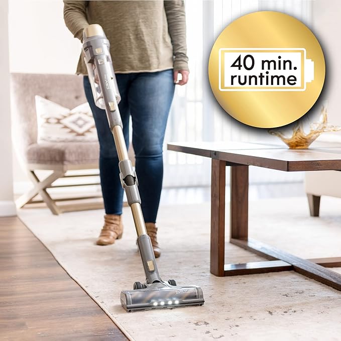 Elite DS4095.01 CSV Max Upgrade Brushless Cordless Stick Vacuum with EasyReach Wand, HEPA Filter & LED Headlight, Converts to