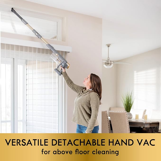 Elite DS4095.01 CSV Max Upgrade Brushless Cordless Stick Vacuum with EasyReach Wand, HEPA Filter & LED Headlight, Converts to