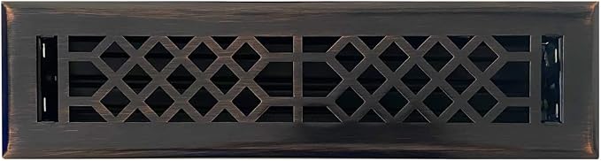 Decorative Air Vent Covers - 2x12 inch, Antique Style Design, Oil Rubbed Bronze Finish, Heavy Duty