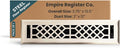 Vent Cover - 2x12 inch, Antique Style Design, Brushed Nickel Finish, Heavy Duty Floor Vent Covers, Metal