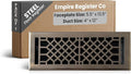 Vent Cover - 4x12 inch, Antique Style Design, Antique Brass Finish, Heavy Duty Floor Vent Covers, Metal