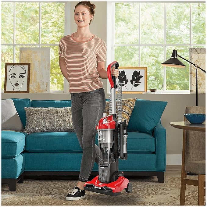 Endura Reach Upright Bagless Vacuum Cleaner for Carpet and Hard Floor, Powerful, Lightweight, Corded Vacuum Cleaners for Home